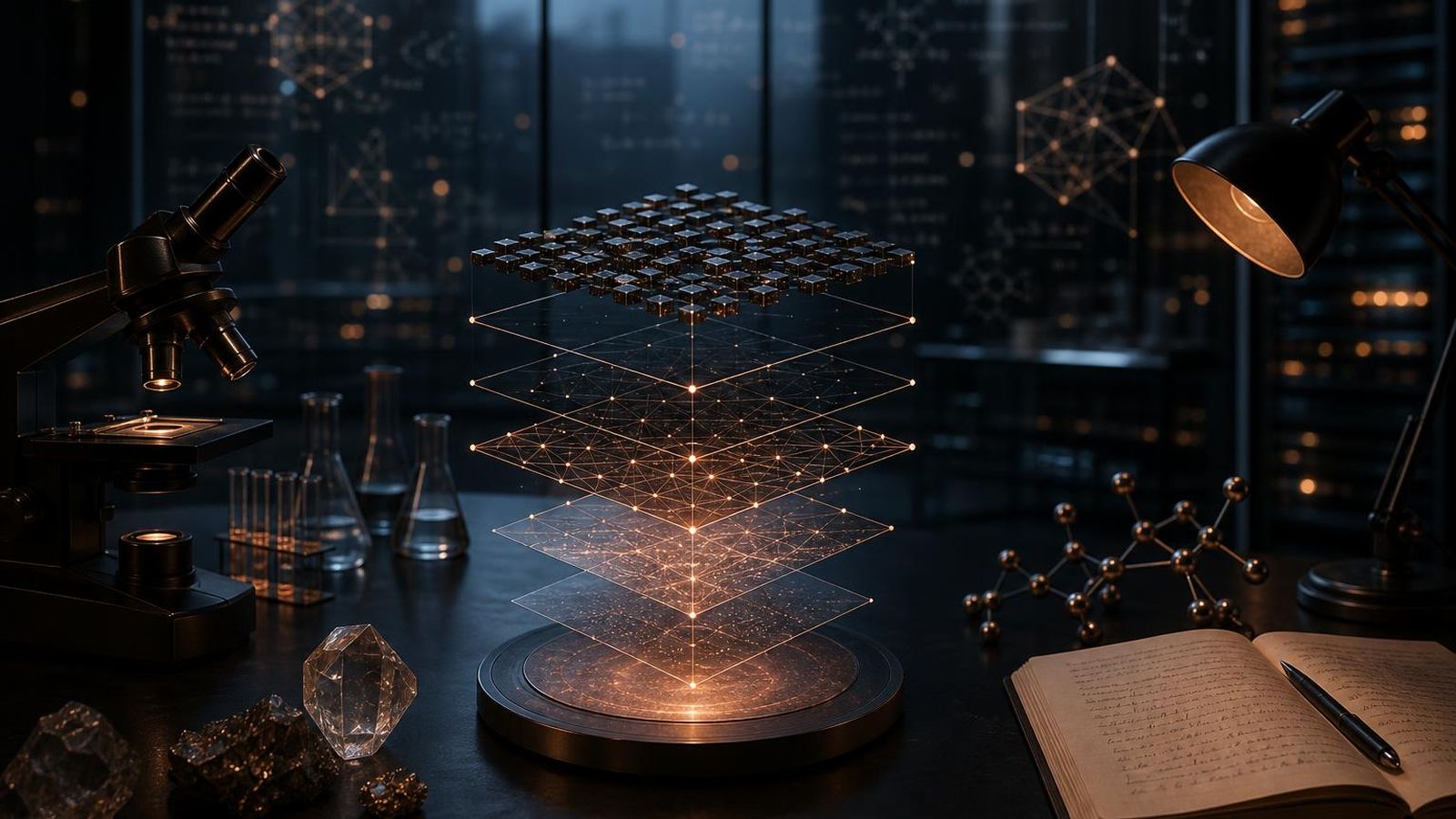 Layered infrastructure representing Cardano's formal methods approach to blockchain design